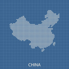Fototapeta na wymiar map of China