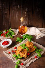 Crispy chicken steak cornflakes