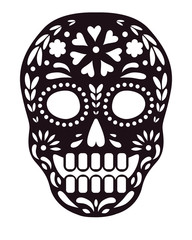 Day Of The Dead sugar skull paper decoration