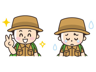 喜びと悲しみ　こども探検隊の男子