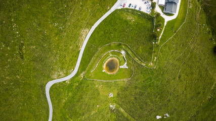 Malga Mezzomiglio, foto da drone