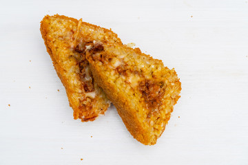 Sicilian Arancino or Arancina. A typical Sicilian street food.