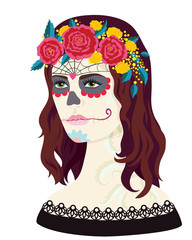 Mask of death, Dia de los muertos, Day of the death