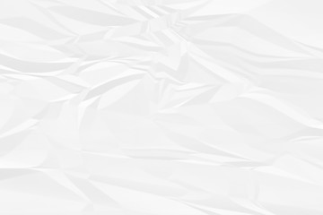 crumpled white paper background close up