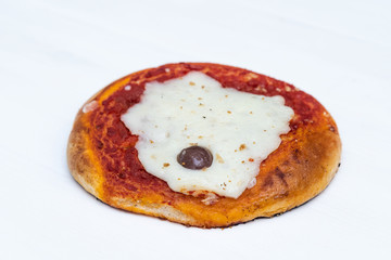 Sicilian Pizzetta. A typical street food from Sicily.