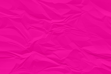 crumpled pink paper background close up