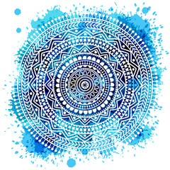 Ornamental round pattern, circle background. Mandala. Set with hand-drawn frames