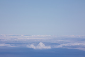 Blue sky view with white clouds