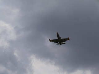 airplane in the sky