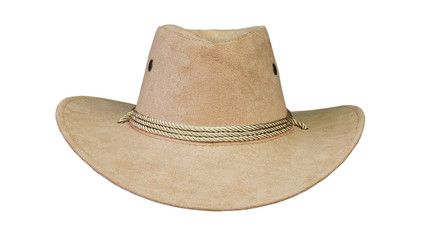  brown cowboy hat  front  white background