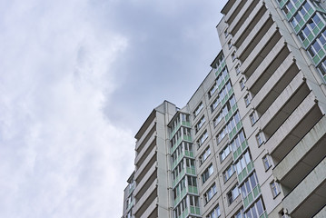 Fototapeta premium View of modern building in a city landscape