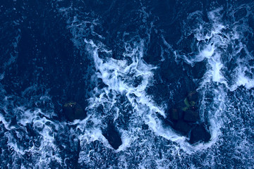 abstract blue background, water current