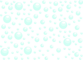 Blue and Bright Bubbles Circle Dots Vector Background