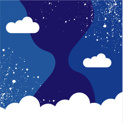 Sky concept vector illustration