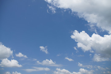 beautiful sky, blue sky, white clouds, background image