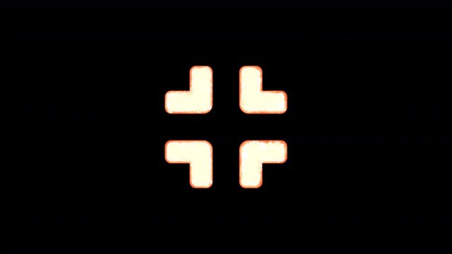 Symbol compress burns out of transparency, then burns again. Alpha channel Premultiplied - Matted with color black