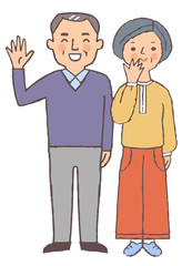 笑顔のシニア夫婦２