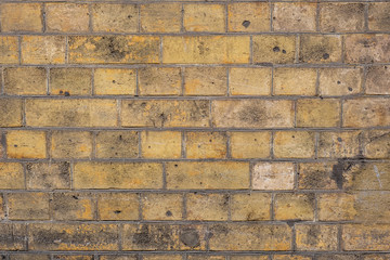 Old yellow Brick wall. brick wall, masonry texture, brickwork pattern background