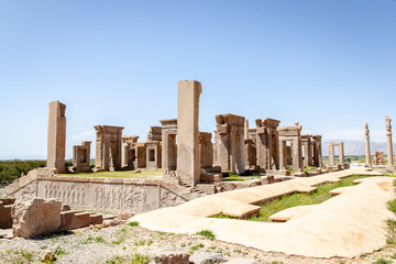 Les ruines de Persepolis, ancienne Perse, Site classe au patrimoine de l'UNESCO, shiraz, Iran