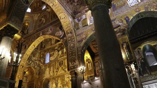 Cappella Palatina, Palazzo dei Normanni di Palermo, Sicilia	