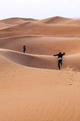 Les magnifiques dune de sable du désert Iranien