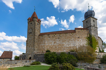 Close view of the Veste Coburg (Coburg Fortress) in Coburg, Bavaria