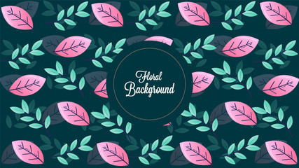 Beautiful design of floral frame Vector