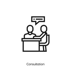 consultation icon vector