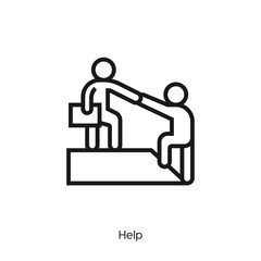 Fototapeta premium help icon vector