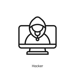 hacker icon vector