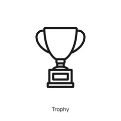 trophy icon vector