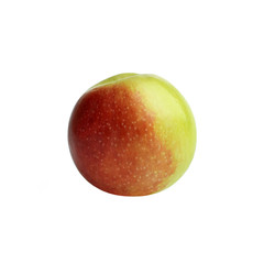 Isolated juicy ripe apple on a white background