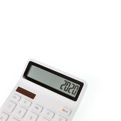 2020 happy new year concept, Numbers on the calculator.