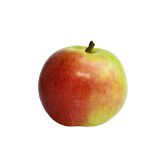 Isolated juicy ripe apple on a white background