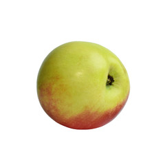 Isolated juicy ripe apple on a white background