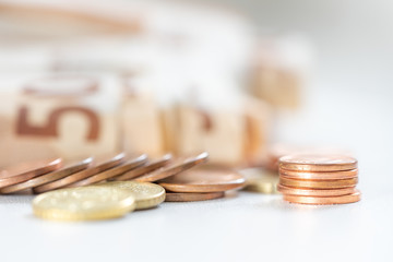 billets euros et pièces