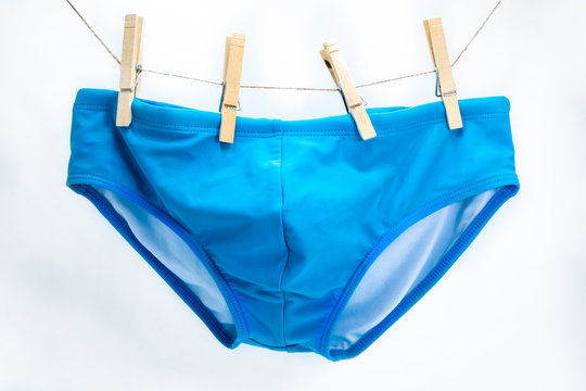 Men's Swimbrief on Clothespins
