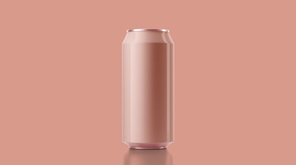 rose  gold aluminum cans mockups minimalist studio