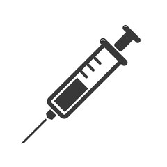 Syringe Icon Vector. Doctors often use syringes to prevent and treat malignant diseases.