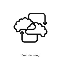 brainstorming icon vector symbol