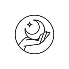night icon vector symbol