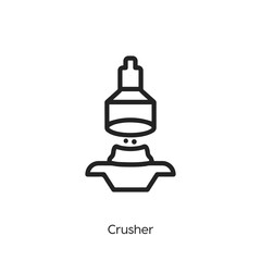 crusher icon vector symbol