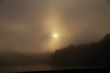 Foggy River Sunrise