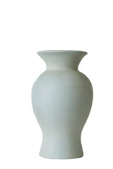 White ceramic jug on a white background