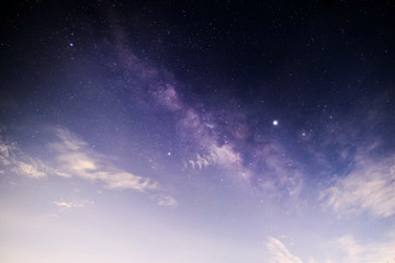 Obraz na płótnie Canvas Milky way at the lake view in night time 