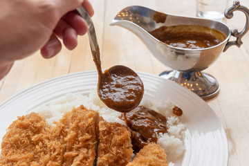 洋食店のカツカレー
