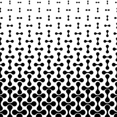 Halftone abstract background with connected dots. Seamless vector pattern. EPS 10