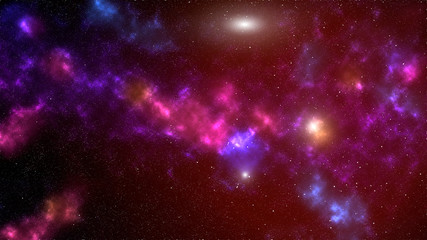 Background of galaxy and stars