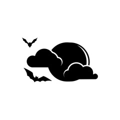 Halloween Design Icon Vector isolated. Template Illustration