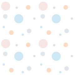 Seamless pattern. Multi-colored circles on a white background.